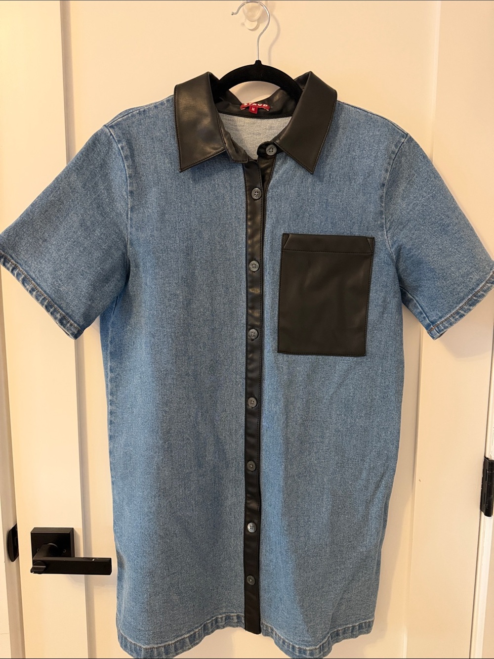 STAUD Switch Denim Dress - Medium